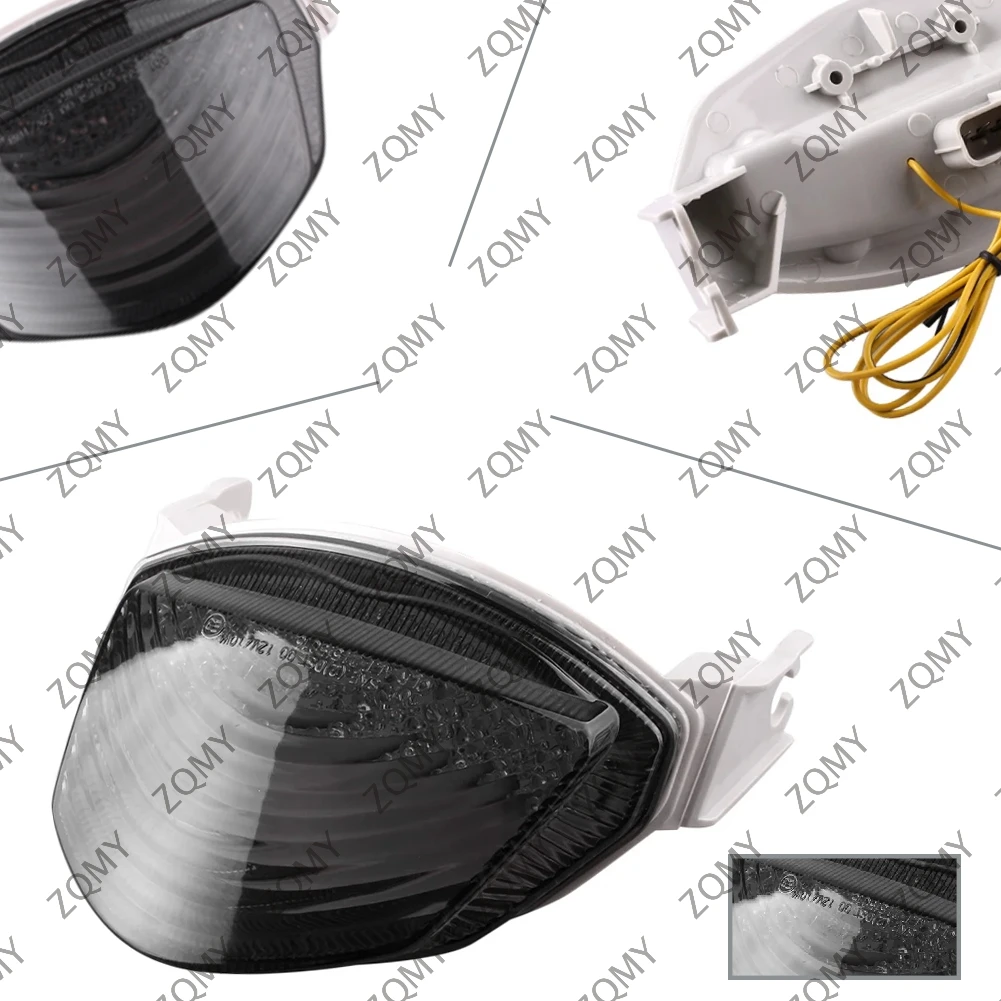 EMark دراجة نارية متكاملة الخلفية مصباح إشارة الانعطاف LED الفرامل الضوء الخلفي الذيل مصباح لسوزوكي GSXR1000 GSXR 1000 K5 2005 2006