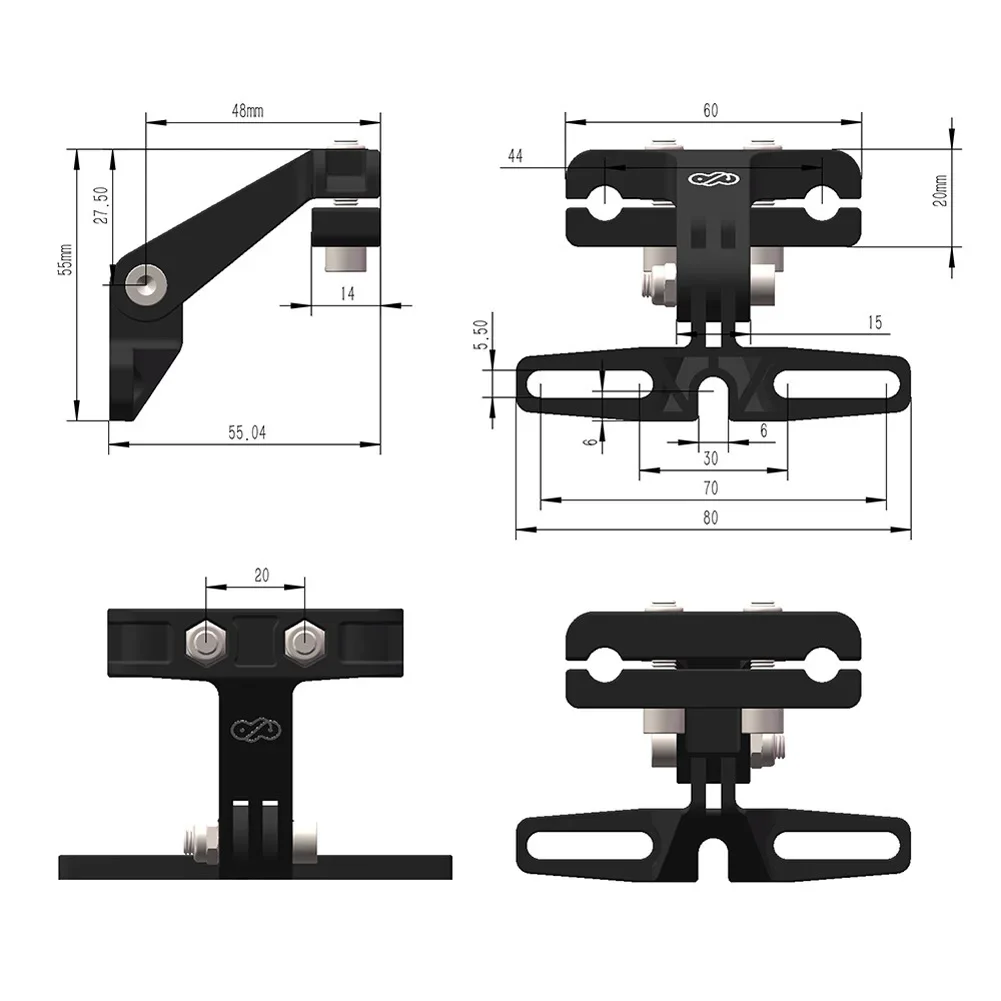 EBike Electric Bicycle Saddle Taillight Mount Holder Compatible For Sport Camera Taillight Mount Holder Accessories