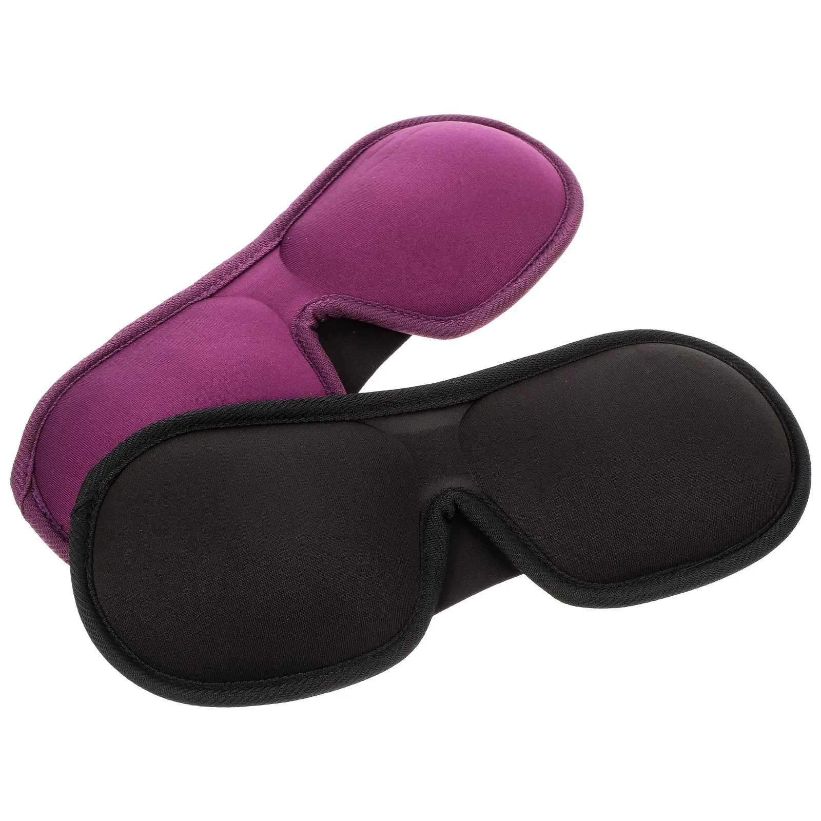 2Pcs Portable Contour Eye Mask Sleeping Eye Cover For Sleep Mask For Travel Soft Fully Light Blocking Adjustable