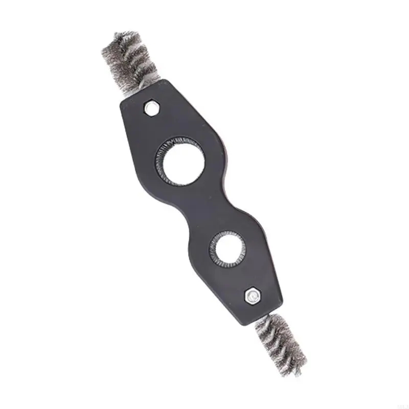 A9LA Double Headed Car Battery Terminal Brush for Easy Metal Surfaces Polishing Tool