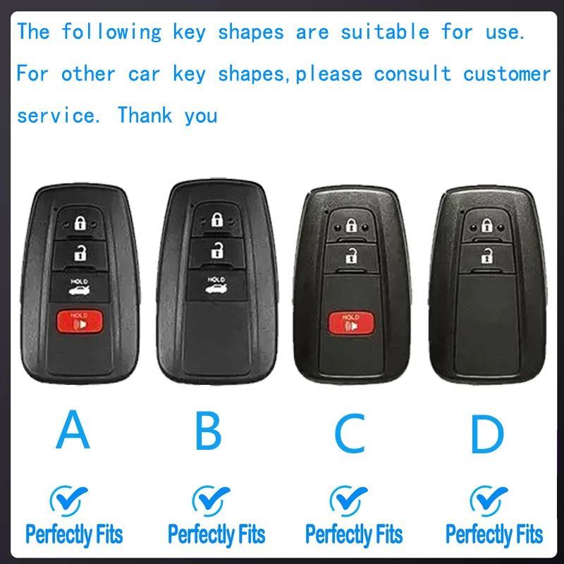 For Toyota Key Fob Cover with Camry RAV4 Highlander Avalon C-HR Prius Corolla Avalon GT86 Smart Key Protector TPU Keychain Lanya