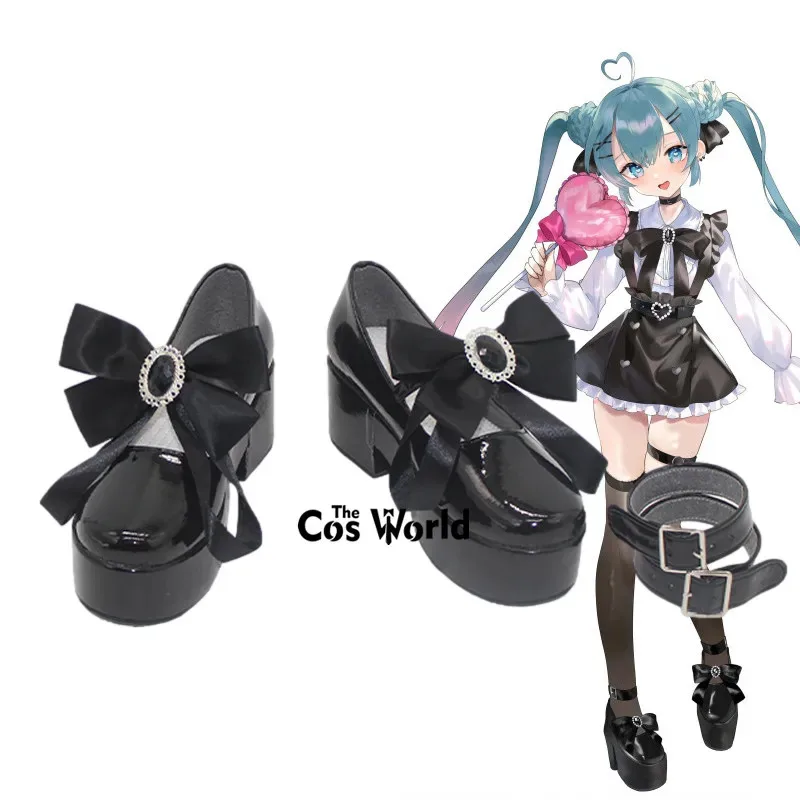

Miku Fashion Subculture Anime Customize Cosplay High Heels Shoes Boots