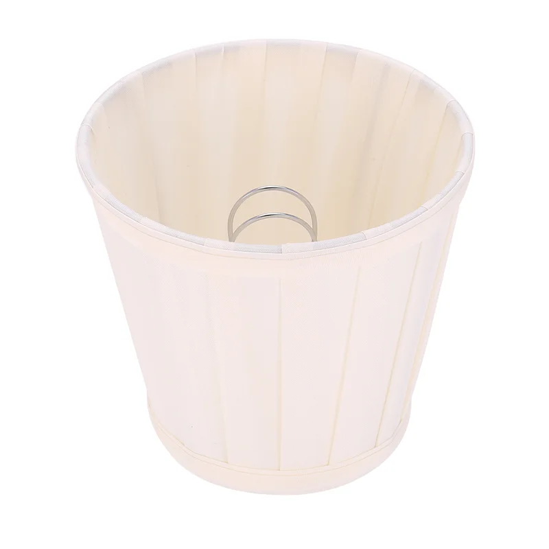 

B50C Fabric Chandelier Lampshade Holder Clip On Sconce Beside Bed Lamp Hanging Light, Light Yellow
