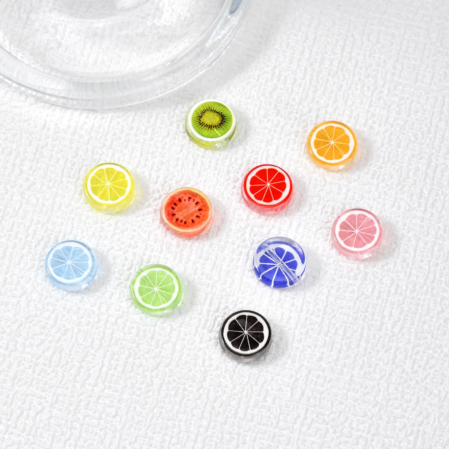 20pcs 12mm Lemon Beads Acrylic Loose Spacer Beads For Jewelry Making Accessories DIY Pendant Bracelet Necklace Handmade Supplies
