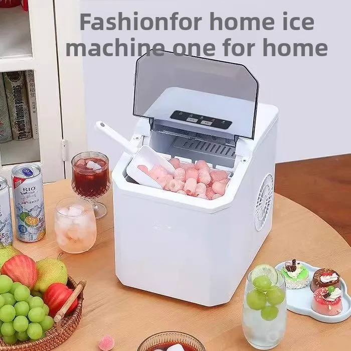 Mini Portable Ice Maker for Home Use Desktop Automatic Bullet Ice Machine for Kitchen Dorm Office