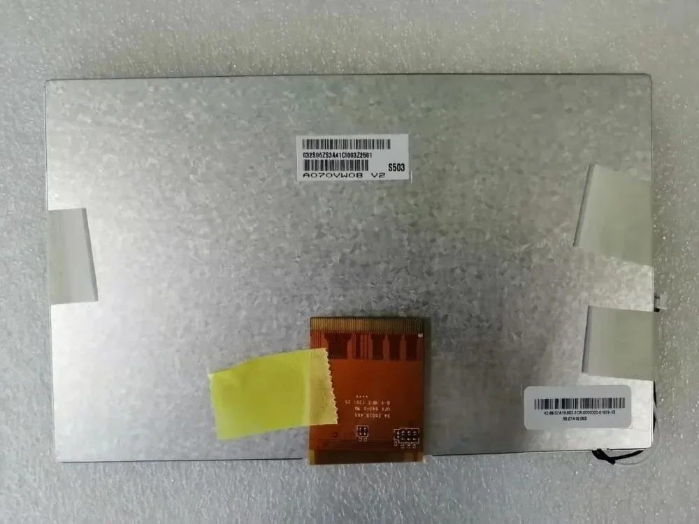 Yqwsyxl Original 7 inch LCD screen A070VW08 V2  A070VW08 V.2 800x480 60pin LCD Display Screen Replacement