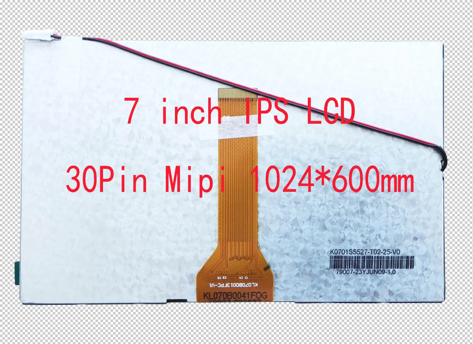 7/8/9/10 Inch 30Pin MIPI LCD 1024X600 For Radio 165*100mm 193*117mm 210*126mm 257*143mm