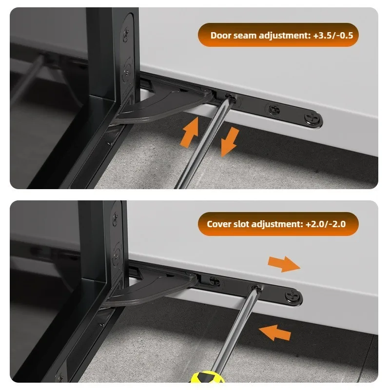30KG Strong Load-bearing Concealed Upper and Lower Axis Hinges Aluminum Frame Door Hinge with Damping Buffer