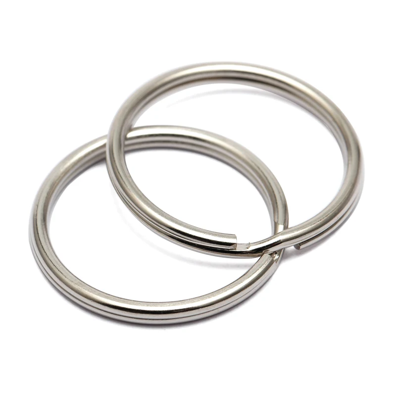 16/20/25mm 50pcs/lot Metal Key Holder Split Rings Unisex Keyring Keychain Keyfob Accessories Keychain Making  Diy Accessories