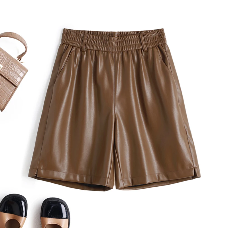 LWAIXS Five-Point Leather Shorts 3