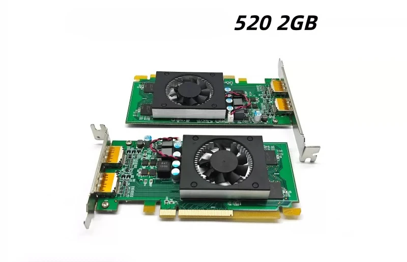 for Lenovo AMD Radeon 520 2GB Low Profile Graphics Card Dual DP 4K For Photoshop Design