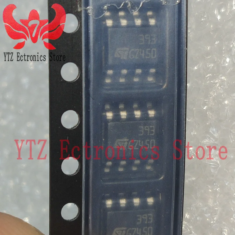 20PCS/LOT LM393DT 393 SOP8 Comparator General Purpose CMOS, DTL, ECL, MOS, Open-Collector, TTL 8-SOIC New&Original