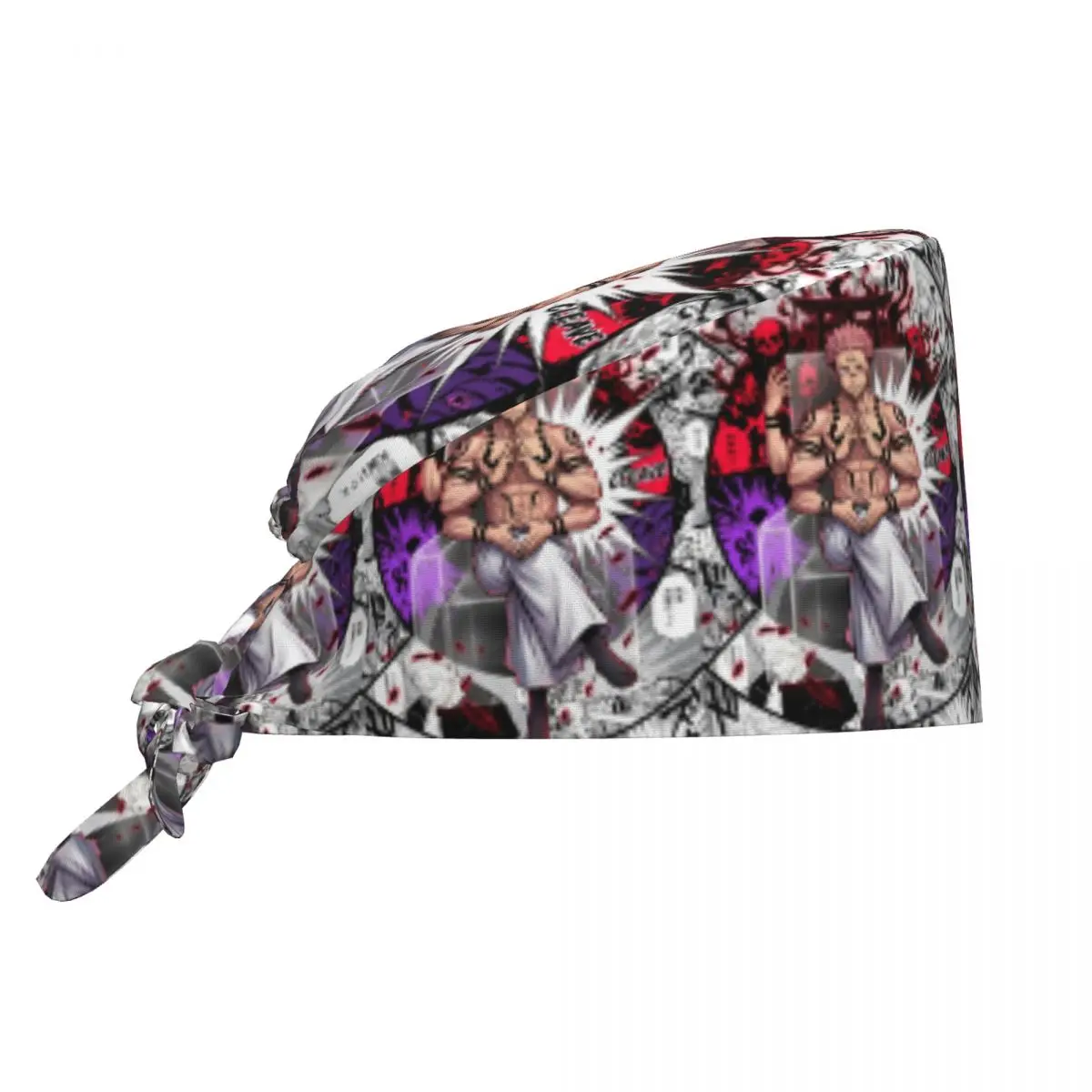 

Медицинская рабочая шапка J-Jujutsus K-Kaisens для мужчин и женщин, в стиле Харадзюку, с аниме-принтом, для медсестер, врачей и стоматологов