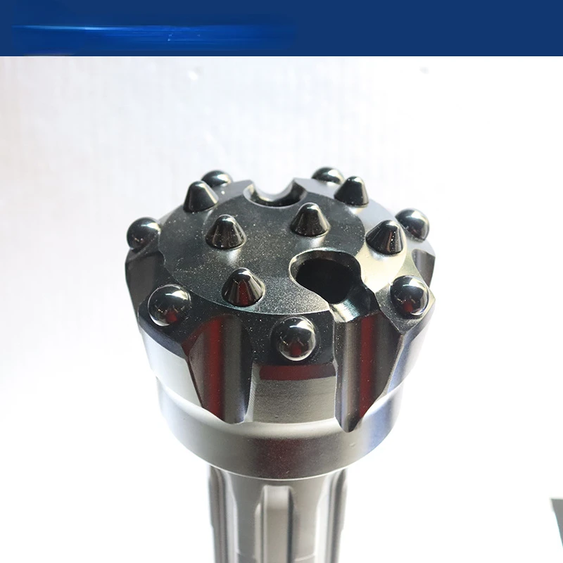 Black King Kong 110mm Spherical Tooth Drill with 4-Inch 45A Impactor Engineering Mine Rock Drilling High Efficiency