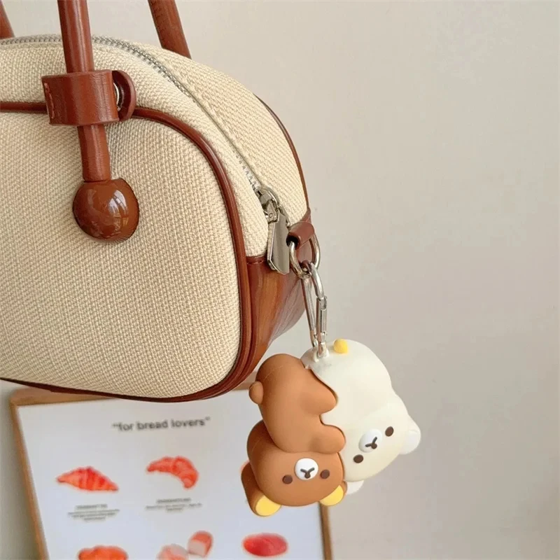 Funda For Airpods Pro 3 2025 USB-C Cover Cute 3D Cartoon Hug Rilakkuma Bear Silicone Headphone Case for Airpods 1 2 3 4 pro pro2 view 6