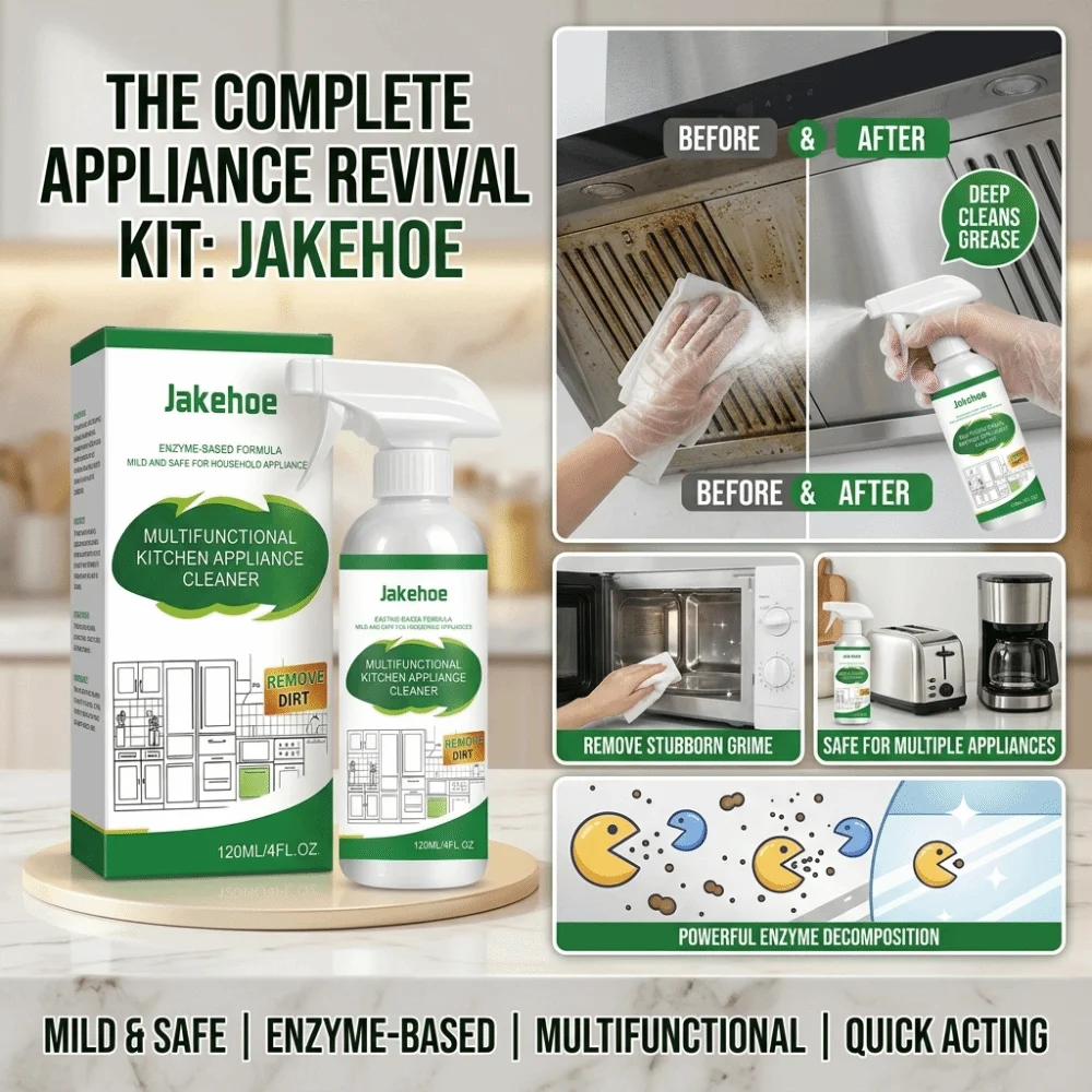 120ML Kitchen Appliance Cleaner Powerful Cleaning Non-Toxic Appliance Stain Remover Multi Purpose Degreaser Spray Cleaner Oven