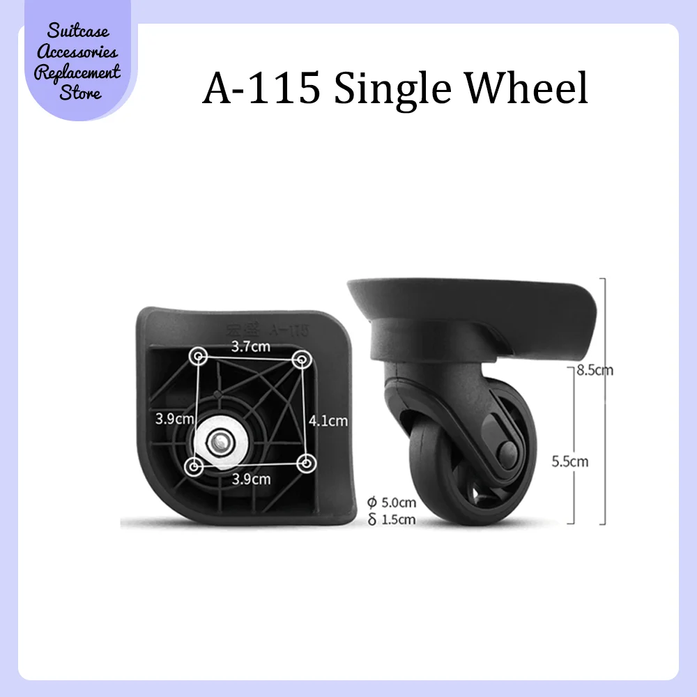 For The French Ambassa DELSEY A-115 Universal Wheel Replacement Suitcase Smooth Silent Shock Absorbing Wheel Accessories Wheels