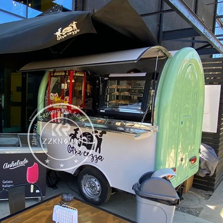 

Small Mobil Food Truck Trailer Professional Customize Mobile Street Food Truck Ice Cream Coffee Cart Trailer