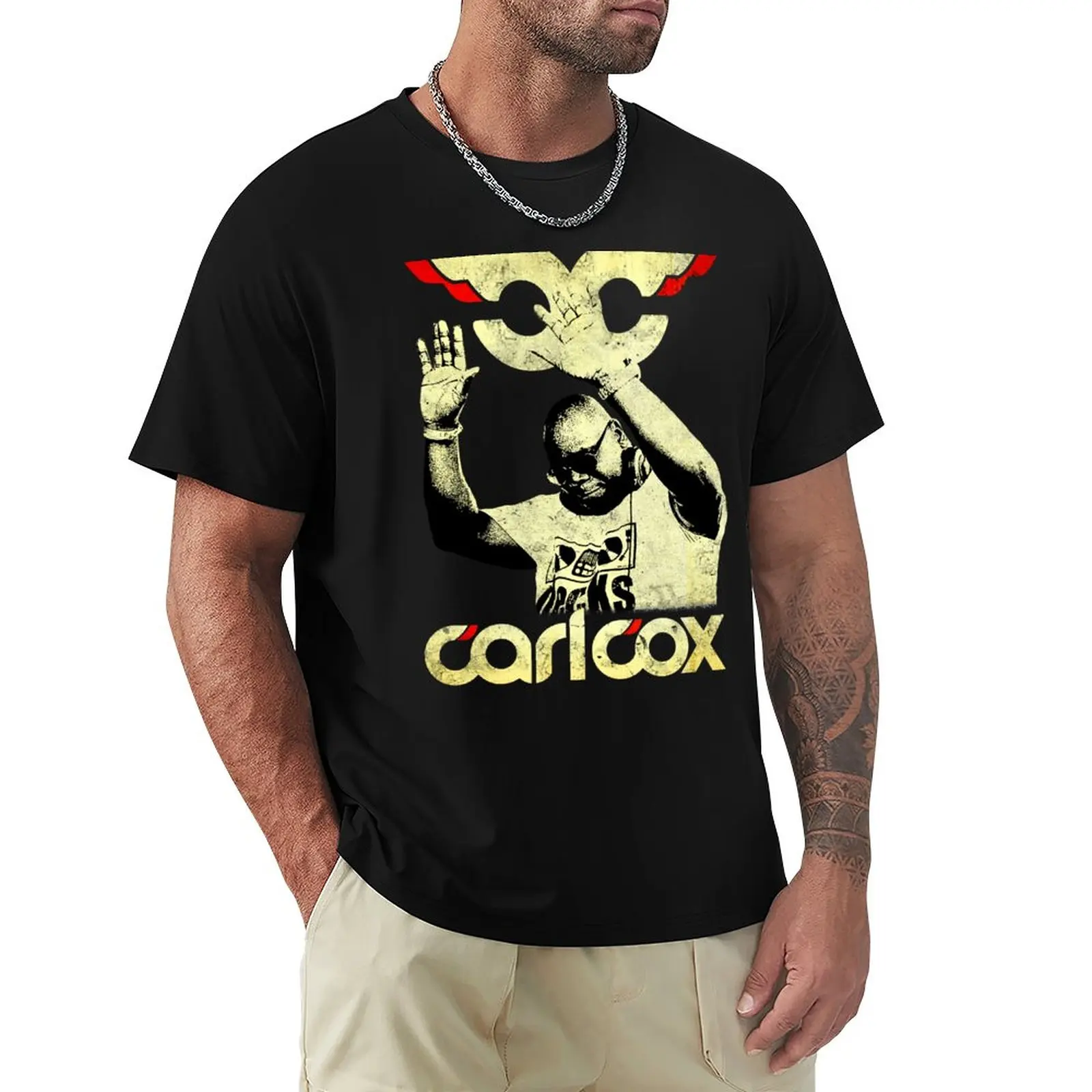 Koszulka Carl Cox Grungy Old School House Minimal Techno ubrania vintage dla chłopca t-shirty dla mężczyzn