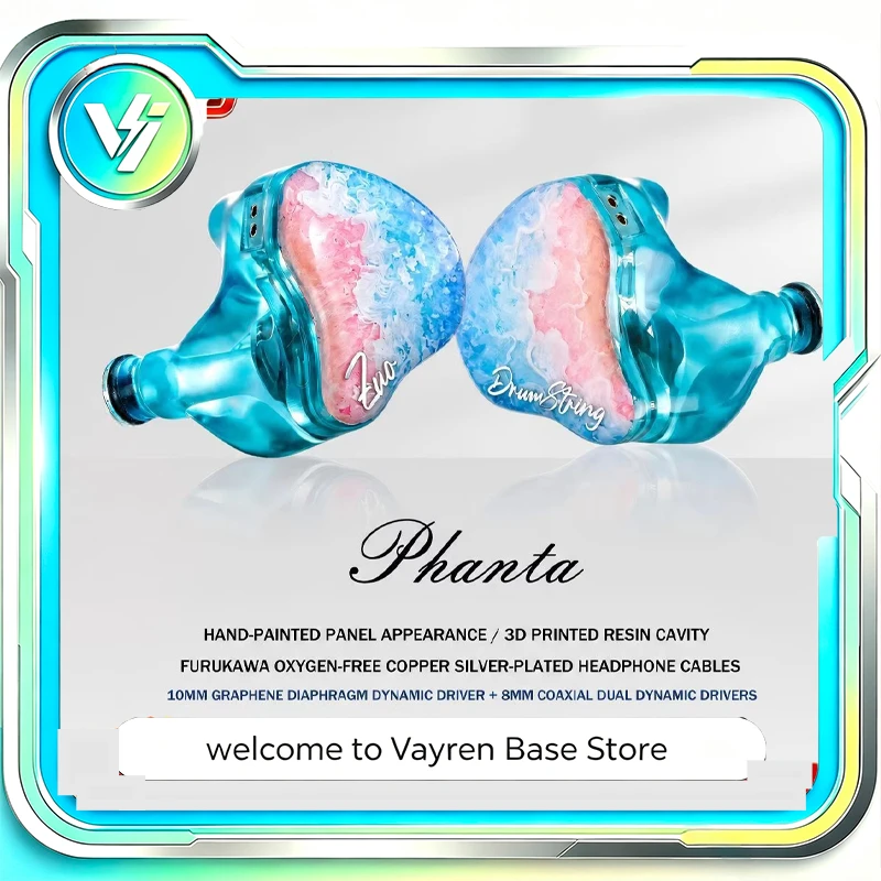 Zuo Drum String for Phanta Sand Wired In-Ear IEM 3DD Handmade HiFi Stereo Bass Studio Monitor for Audiophile Music Listening
