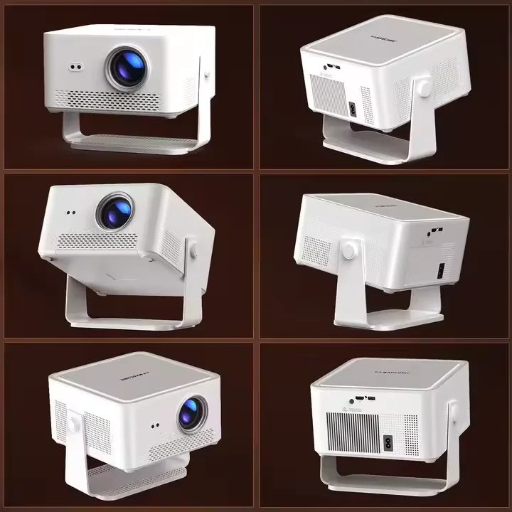 HY450 MAX 1100ANSI 1080P LCD 8K Support WIFI6 2GB RAM 16GB Storage 2000:1 Contrast Portable Outdoor Projector