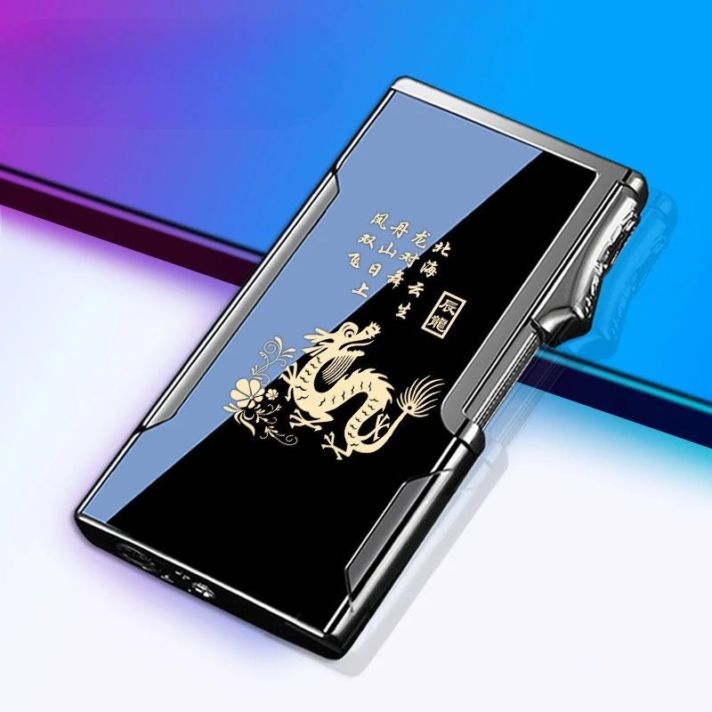 Zodiac Lighter Inflatable Windproof High-end Men's Metal Durable Printing for Boyfriend
