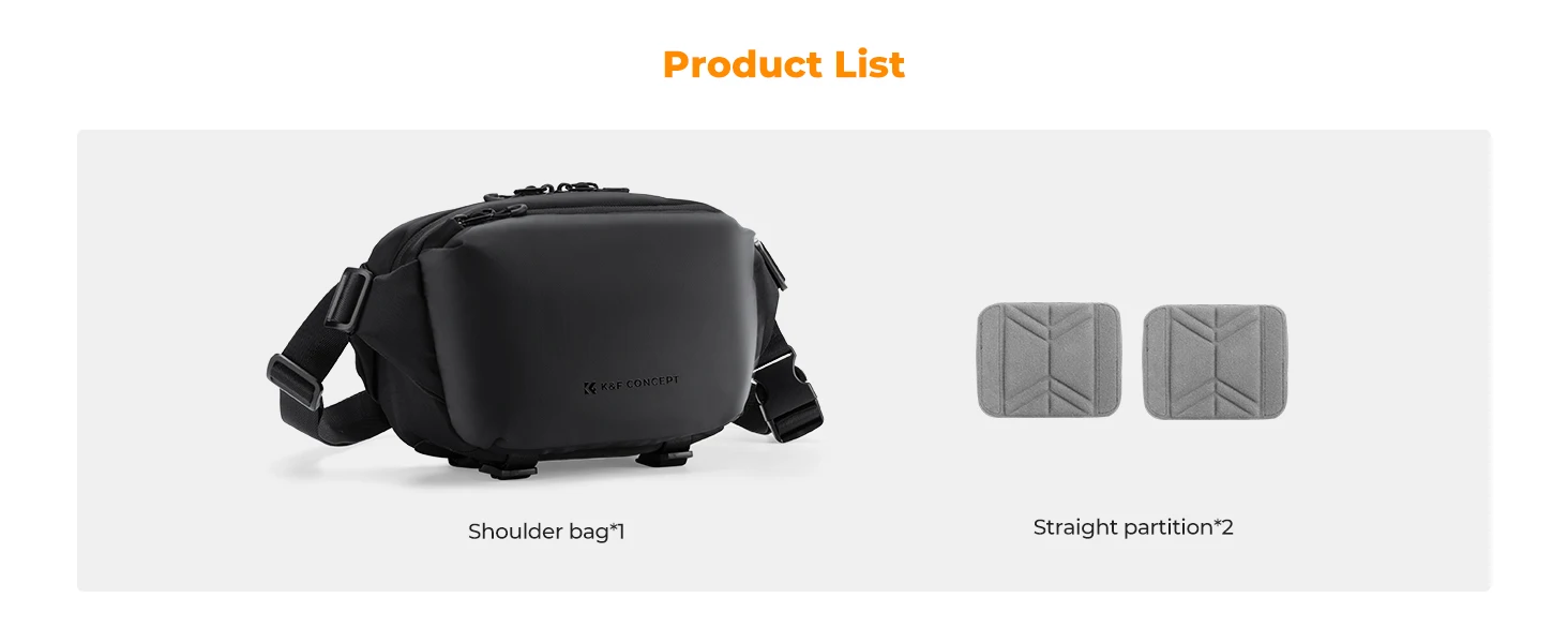 K&F CONCEPT 4L Camera Sling Bag Lightweight Travel Photography Shoulder Bag For Canon Sony DSLR SLR Camera Case Tripod Holder