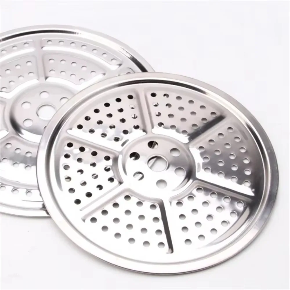 Durable Stainless Steel Kitchen Gadgets Steamer 16-34cm Round Boiler Steaming Plate Compartment Steamed Rice Cooker Rack