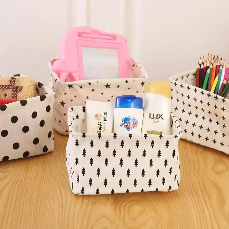 Waterproof Storage Basket Organizer Box Sundries Bag Cabinet Underwear Storage Bag Folding Home Desktop