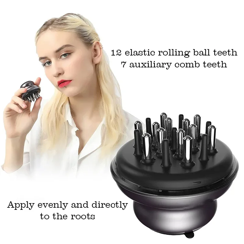Head Massager Scalp Applier Comb Anti-Hair Loss Liquid Comb Essential Oil Hair Growth Treatment Device Hair Care Tool 30ml