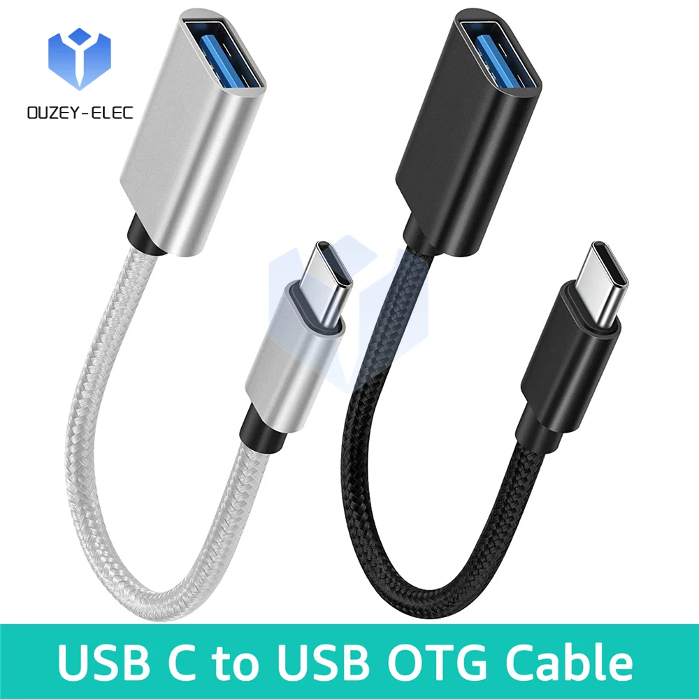 Adaptor USB TYPE-C ke USB wanita Adaptor untuk Macbook Huawei Xiaomi kabel Adaptor USB konverter kabel Data kabel OTG