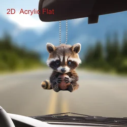 Cute Raccoon Rugby Pendant Versatile Charm Novelty Raccoon Keychain for Car Mirror,Backpack,Home,Graduation Festive,Gift & Decor