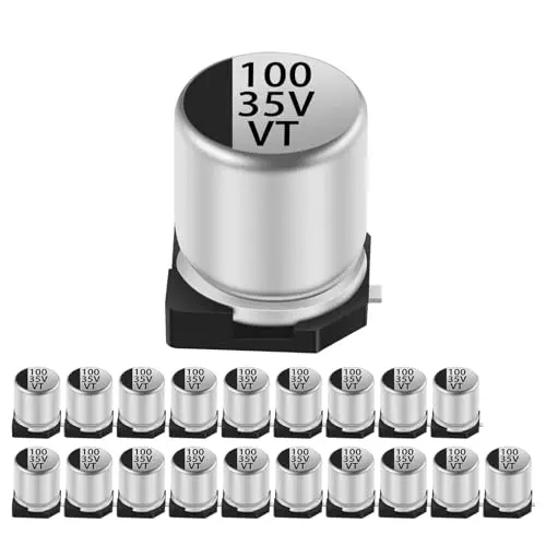 

20pcs 35V 100UF SMD Aluminium Electrolytic Capacitors 6.3X7.7MM(0.25x0.3in)