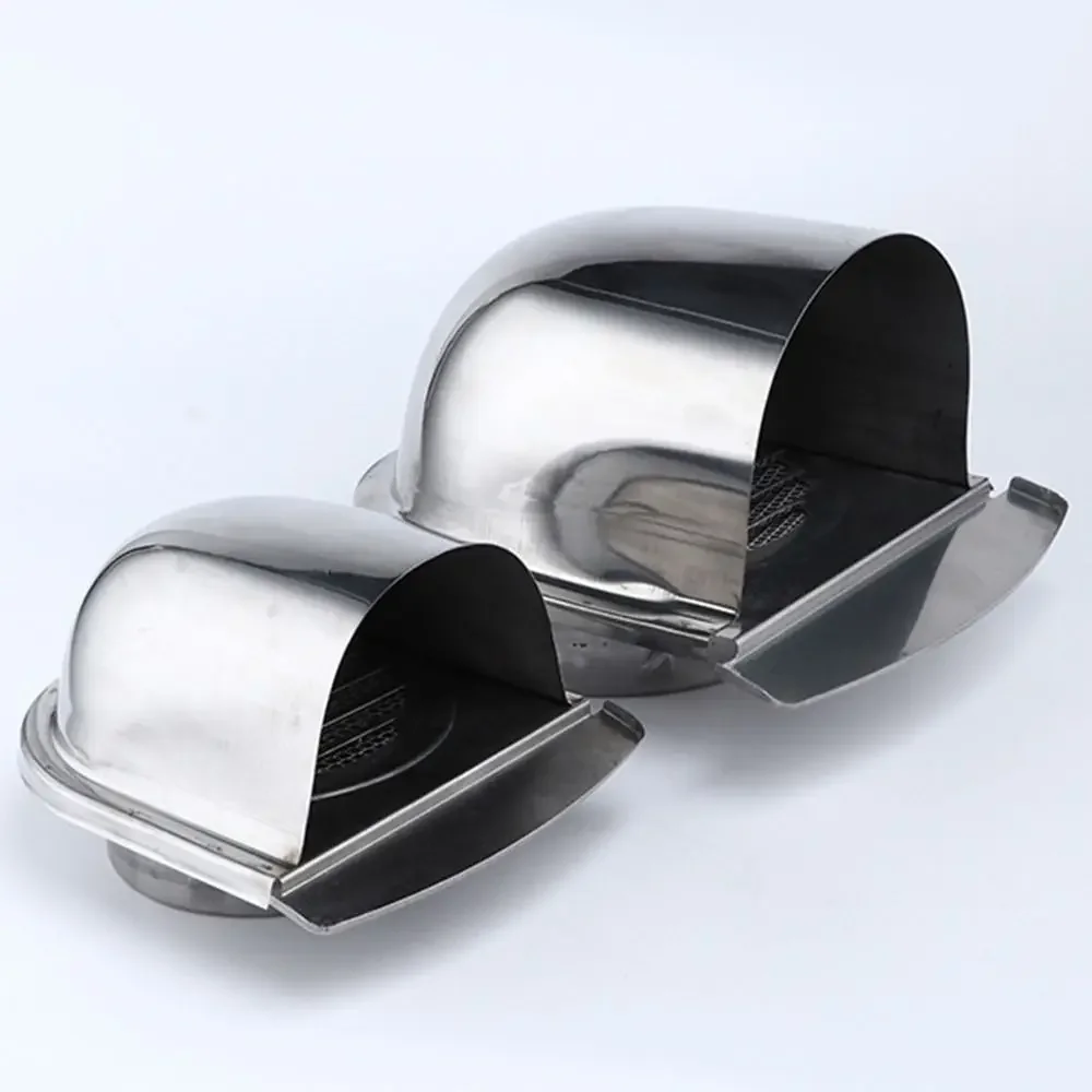 100/150mm Stainless Steel Wall Ceiling Air Vent Wall Air Vent Extract Valve Ducting Ventilation Exhaust Grille Cover Cap