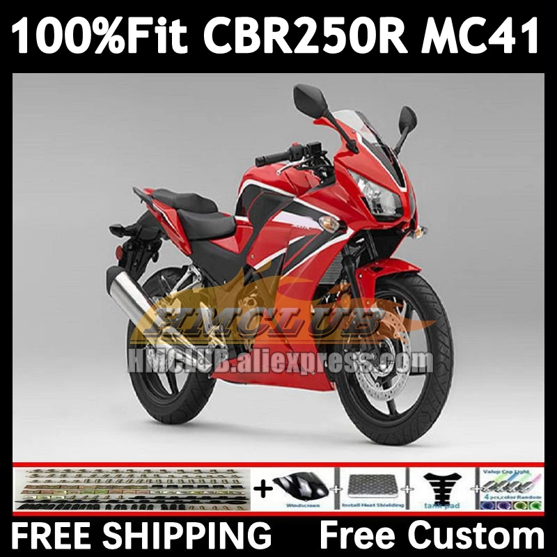 Injection For HONDA CBR250 R CBR250R MC41 11 12 13 14 15 100No.33 CBR 250R 250 R 2011 factory red 2012 2013 2014 2015 Fairings