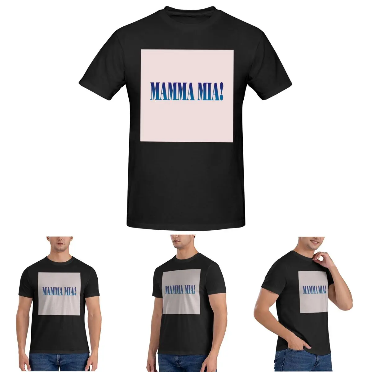 

Mamma Mia -disco T-Shirt for Men Cotton Plus Size T Shirts Men's Short Sleeve Round Neck Summer Clothes Tops S-6XL