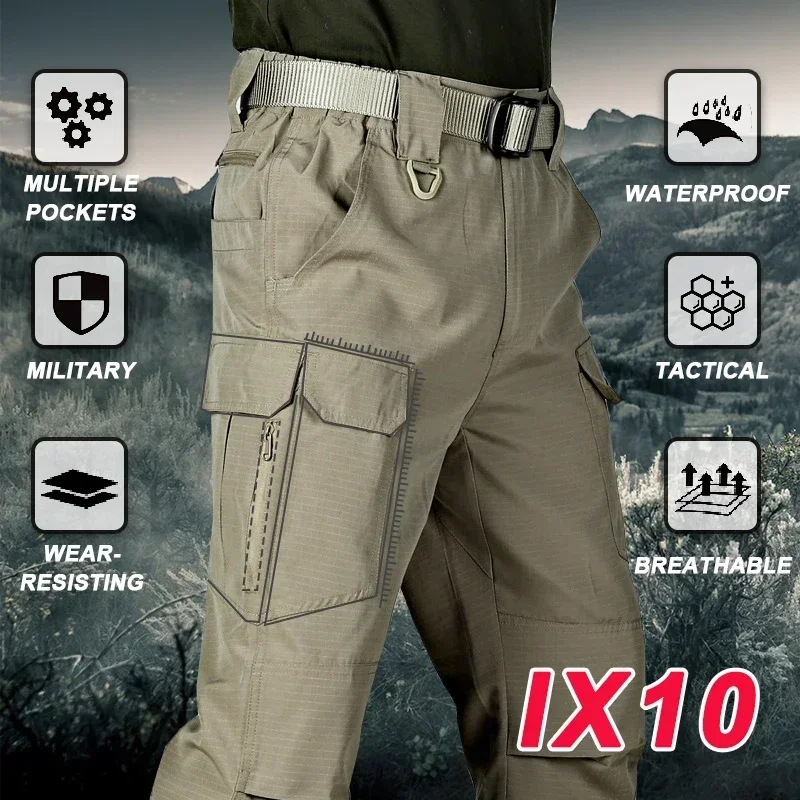 

Tactical Work Military Men Trousers Pockets Hiking Men's Camping Outdoor Army Cargo Pants Summer Multiple Breathable