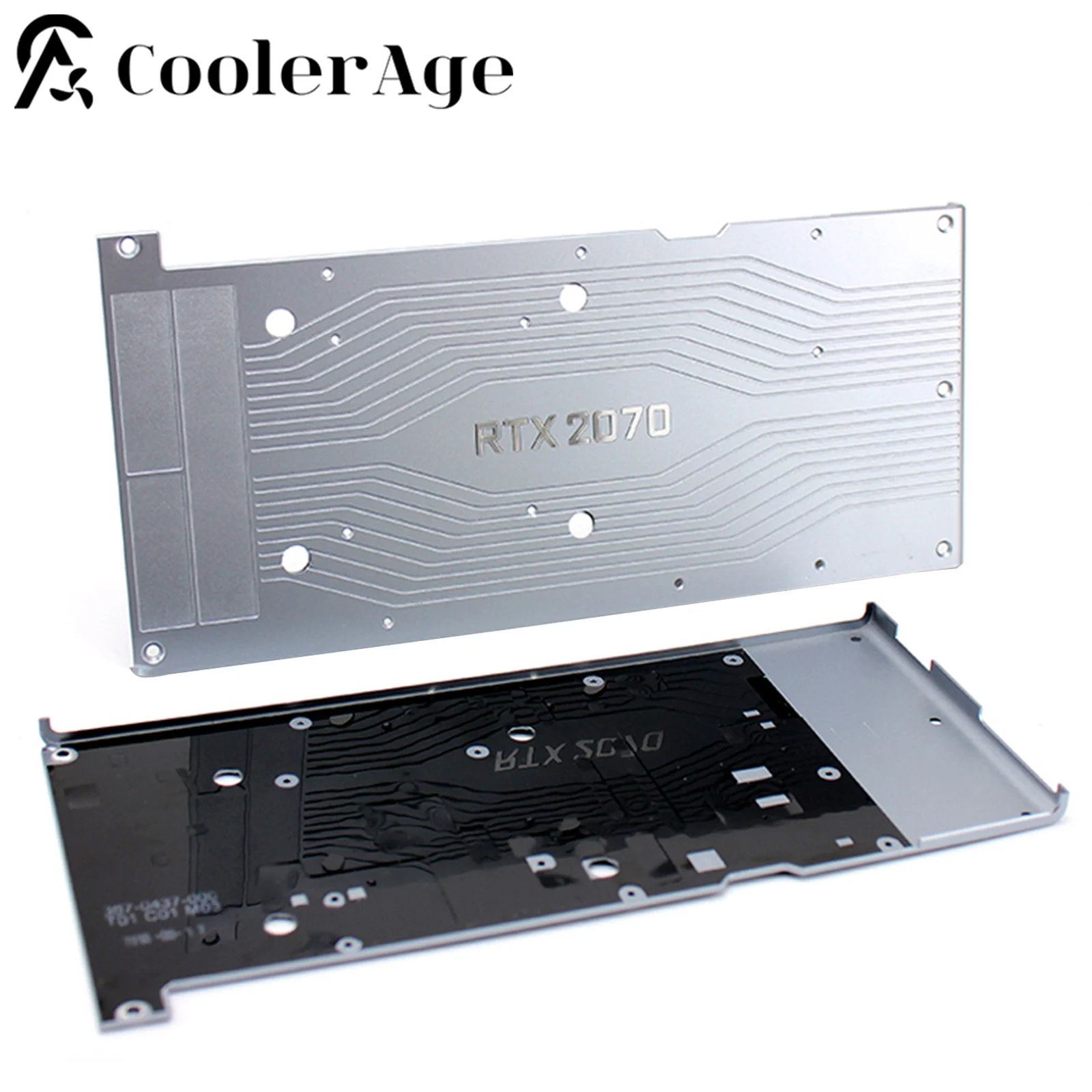 New Original For NVIDIA RTX 2070 Graphics Card Backplane Aluminum Metal RTX2070 Video Card Back Plane