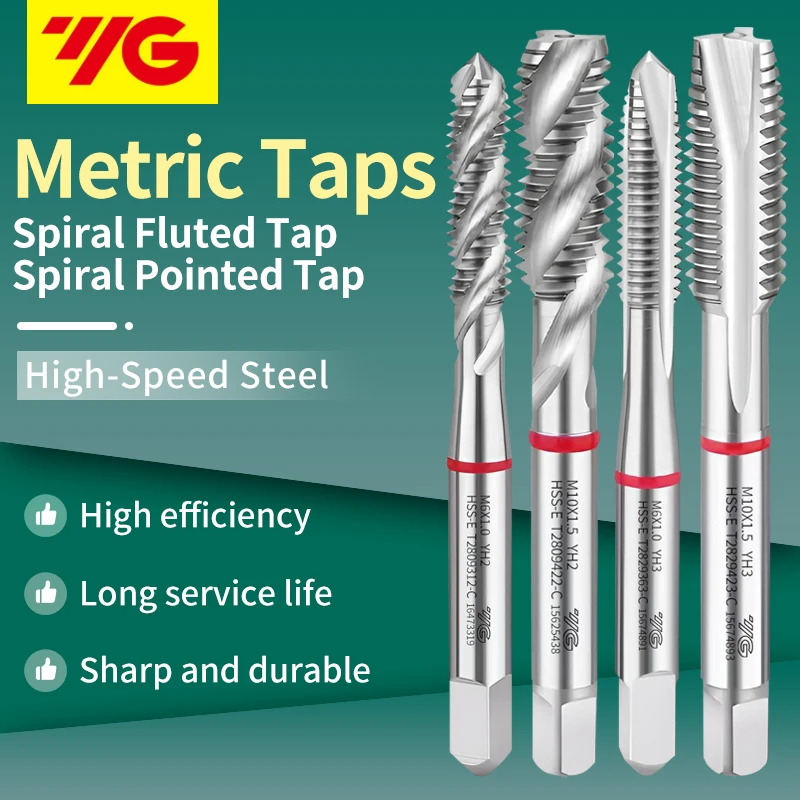 DUO Martap YG-1 T2829 Combo Through Hole Tap M1.4-M11 Metric Spiral Fluted Tap Spiral Pointed Tap Machine With Red Circle