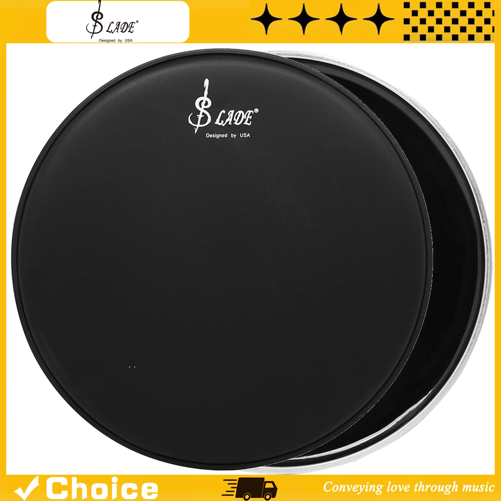pele-de-tambor-de-14-polegadas-em-poliester-fosco-cabeca-de-tambor-resistente-ao-desgaste-para-pratica-acessorios-para-instrumentos-de-percussao
