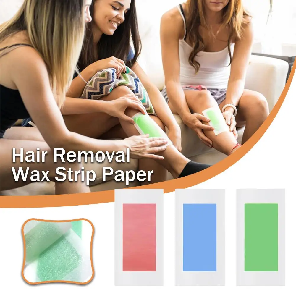 

10PCS Professional Hair Removal Wax Strips For Summer Depilation Double Sided Non Woven Depilatory Paper For Leg Body Face P1I5