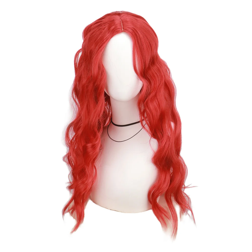 Anime Descendants 4 Cosplay Wigs For Kid Adult Accessories The Rise of Red Festive Girl Women Party Wig Halloween