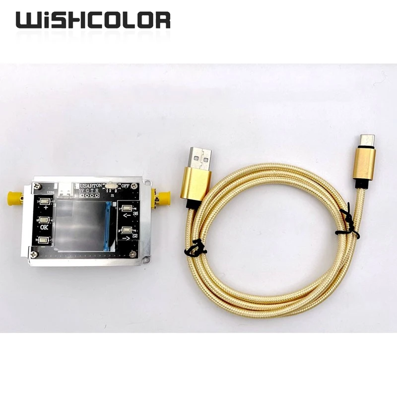 Wishcolor 100MHz-6GHz High Quality RF Attenuator Module 90DB High Isolation 0.05DB Attenuation Step with SMA Female Connector