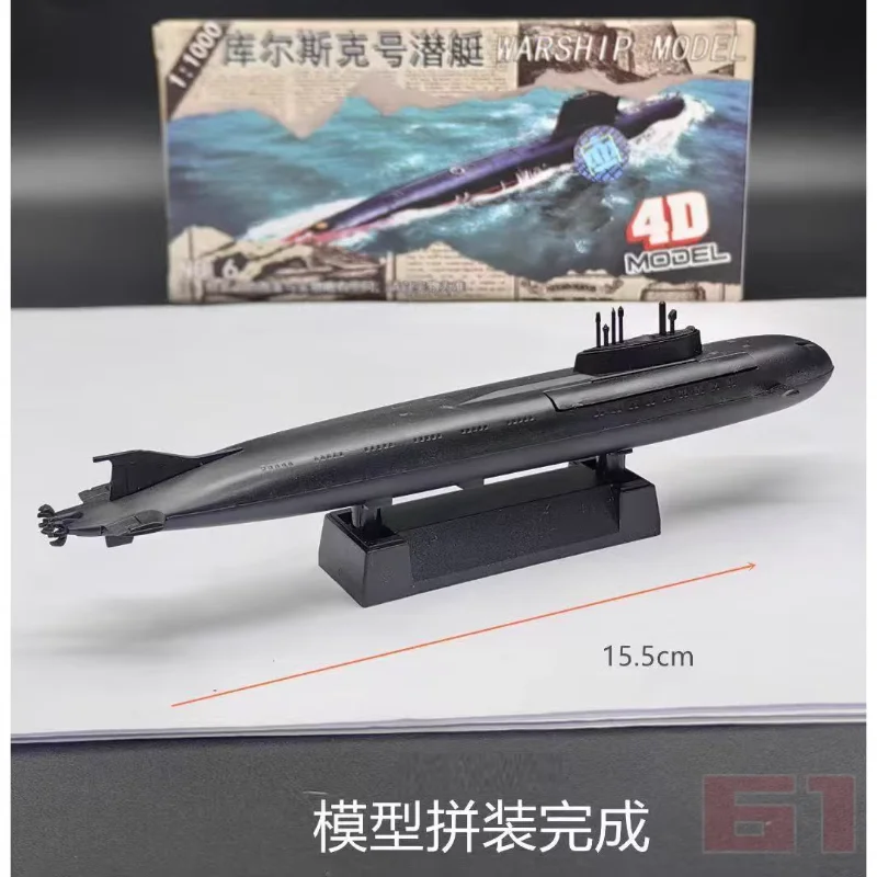 Modello di nave da guerra assemblato 4D Set da 8 pezzi Dreadnought Destroyer Typhoon Class Submarine Hovercraft Barca giocattolo