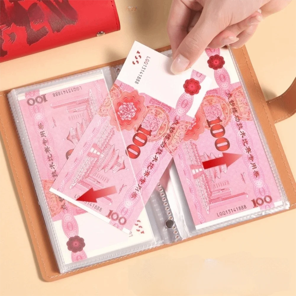 منظم النقود لخطة الميزانية، سعة كبيرة، مقاوم للماء، كتاب إيداع ثابت، إدارة النقدية، مجلد تحدي التوفير من البولي يوريثان #2