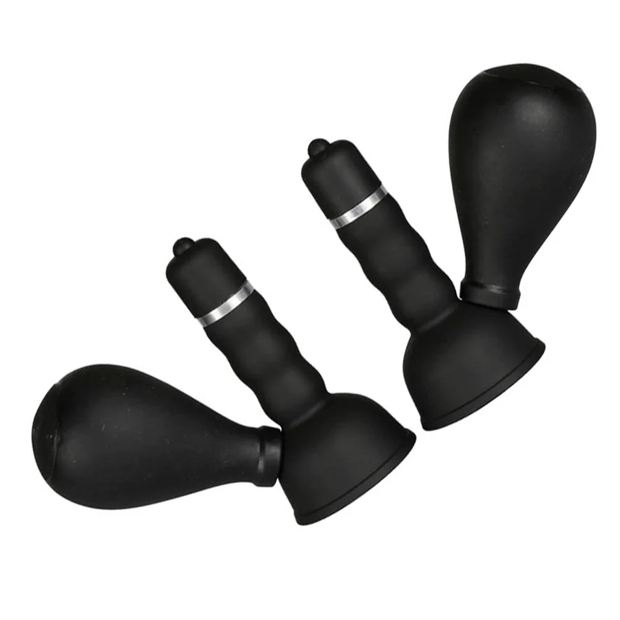 2 Stuks Tepel Zuignap Stimulator Vibrerende Tepels Borstel Clit Massager Vibrator Borstvergroting Seksspeeltjes Voor Vrouwen Volwassen Spel