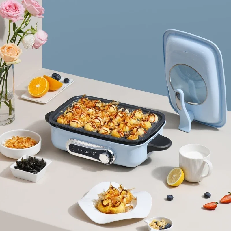 

Multifunctional cooking pot, household electric barbecue hot pot, roasting and frying