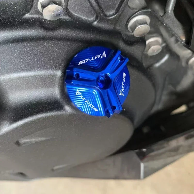 Aksesori Pelindung Tutup Pengisi Oli Baut Tutup Oli Mesin untuk Yamaha MT09 Mt 09 MT09 SP 2021 Tracer 900 GT FZ 09 FJ 09 2013-2022