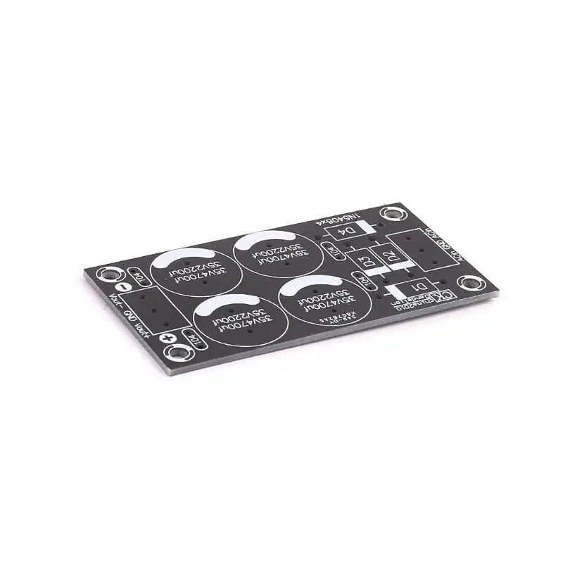 Placa alimentación con filtro rectificador, amplificador, Doble potencia, PCB, placa desnuda