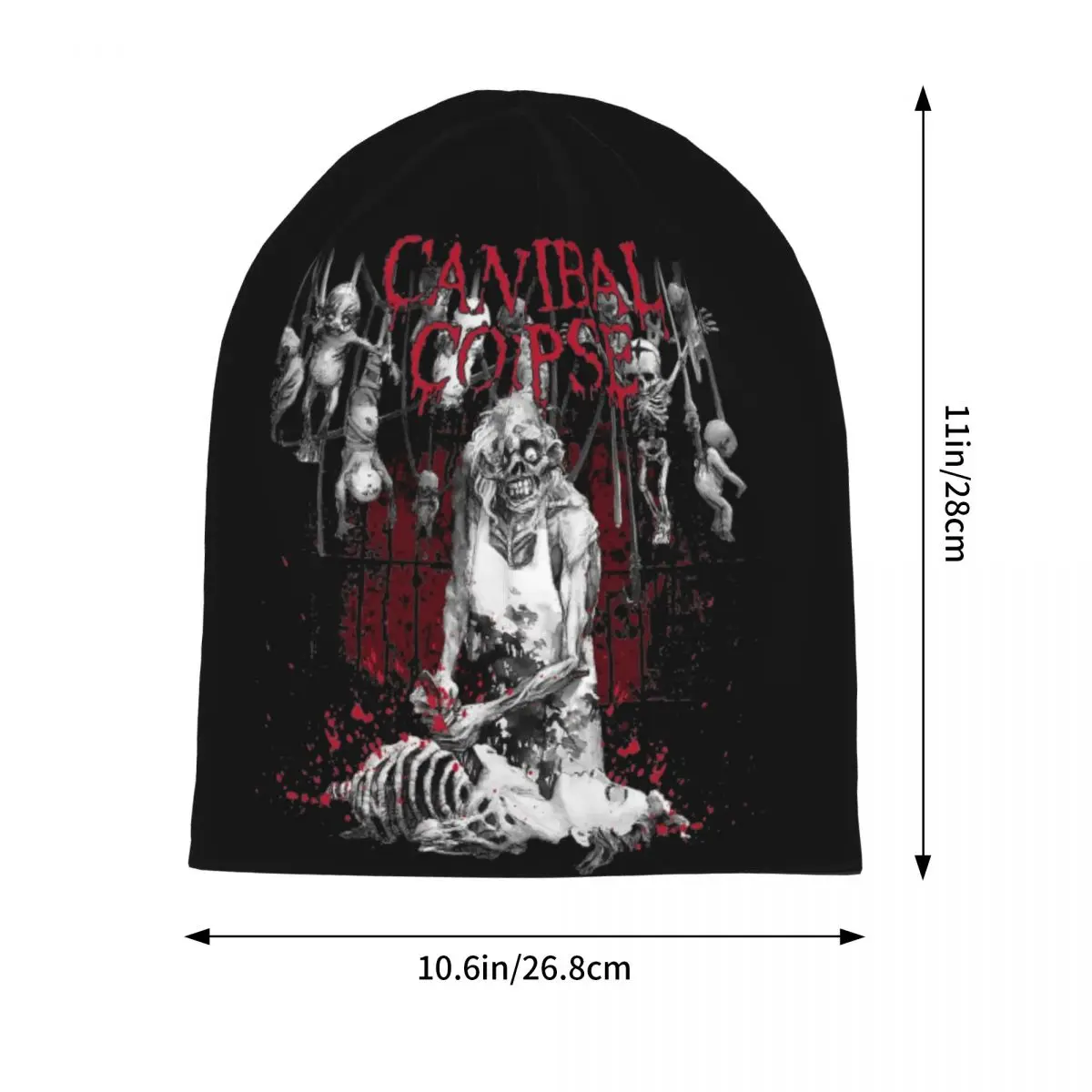 Cannibal Corpse Heavy Metal Band Autumn Winter Beanies Skullies Horror Beanies Cap Men Luxury Multifunction Bonnet Knitting Hats